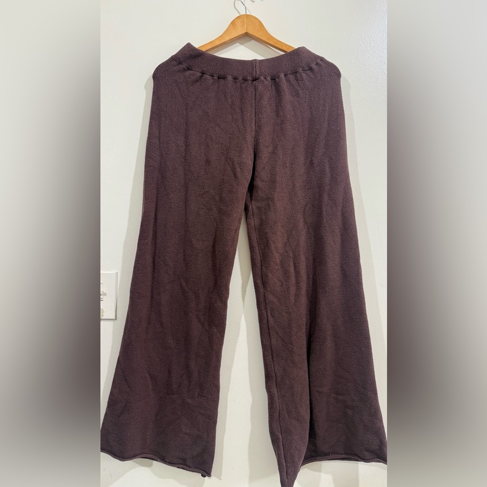 Cozy Wide-Leg Pants in Dark Brown